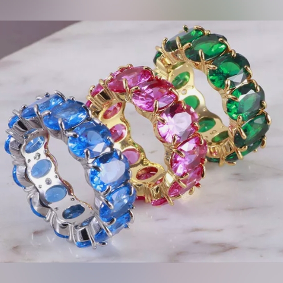 Kate Spade New York Candy🍬 🍭 Shop Ring- blue 💙+ silver size 7 - Picture 16 of 16